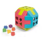 Brinquedo Eduacativo 2em1 Cubo+Bola Quadrada
