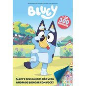 Bluey Megaprancheta para Colorir com Adesivos