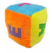 Dado De Pelúcia 20 Cm Dadinho com Chocalho e  Multicolorido