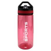 Garrafa Squeeze Aerobic Plástico com Bico 650ml Academia Vermelha VG Plus