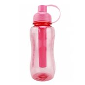 Garrafa Squeeze 600ml com Porta Gelo Rosa VG Plus