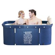 Banheira Dobrável Retangular com Acessorios Laundry Rules VG Plus