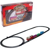 TRENZINHO LOCOMOTIVA CLASSICO VAGOES MUDA DE PISTA TRILHO INFANTIL FERRORAMA