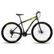 Bicicleta Aro 29 Colli Bike Nantes Freio A Disco Preto Fosco-amarelo Neon