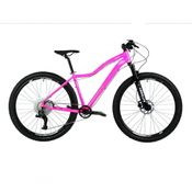 Bicicleta Aro 29 Absolute Hera Feminina 12v Garfo Trava No Guidão 1x12 Rosa 15