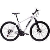 Bicicleta Aro 29 Ksw Xlt 24v Freio A Disco Suspensão Mountain Bike Alumínio Branco 15