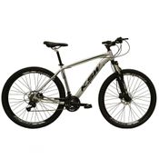 Bicicleta Aro 29 Ksw Xlt 24v Freio A Disco Suspensão Mountain Bike Alumínio Prata 21