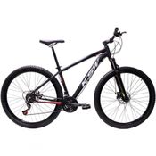 Bicicleta Aro 29 Ksw Xlt 24v Freio A Disco Suspensão Mountain Bike Alumínio Preto-vermelho-branco 15