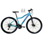 Bicicleta Feminina Aro 29 Absolute Hera 21v Alumínio Garfo Suspensão Azul-verde 17