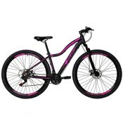 Bicicleta Feminina Aro 29 Ksw Mwza 24v Câmbios Shimano Garfo Com Suspensão Preto-rosa 15