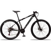 Bicicleta 29 Aluminum Raider 21 Marchas Preto+Cinza