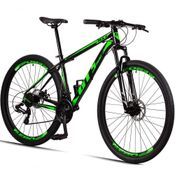 Bicicleta 29 Gt Sprint Mx7 24V Index Freio Disco Preto+Verde