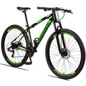 Bicicleta Aluminum Raider 24V Aro 29 Index Preto+Verde