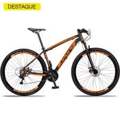 Bicicleta 29 Dropp Z3 Câmbios Shimano 21V Preto+Laranja