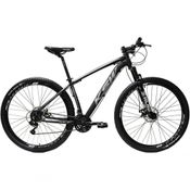 Bicicleta Alumínio Aro 29 Ksw Dianteiro Shimano Tz 24 Marcha - Preto-prata - 17"