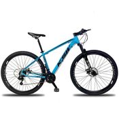 Bicicleta Aro 29 Ksw 24v Tourney Freio Hidraulico Trava E K7 - Azul-preto - 17" Azul-preto