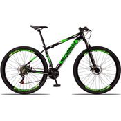 Bicicleta 29 Aluminum Raider 21 Marchas Preto+Verde