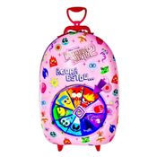 Mochila com Rodinhas - Divertidamente - Roleta da Maxtoy - Rosa - Diplomata