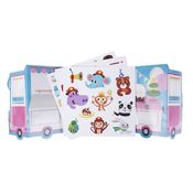 Adesivos Reutilizáveis Caminhão Bombeiro Sorvete - TOOKYLAND