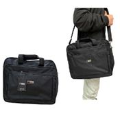 PASTA MALETA EXECUTIVA EXPANSIVEL LAPTOP NOTEBOOK CASUAL 2 EM 1 COM 4 BOLSOS TIRACOLO PRETA