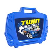 Hot Wheels Maleta Porta Carrinhos Azul - Fun Divirta-se