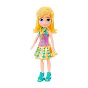 Polly Pocket Mini Boneca Vestido Dourado - Mattel