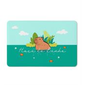 Tapete de Tecido Multiuso 60x40cm - Capivara Hora do Banho