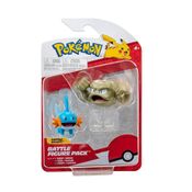 Pokémon Mini Figuras de Batalha - Mudkip + Geodude - Sunny