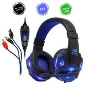 Fone de Ouvido Headset Gamer KNUP KP-397 + Adaptador para PS4 XBOX PC Celular Notebook