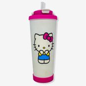 Copo Spring Com Canudo Hello Kitty