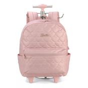 Kit Mochila Juvenil Da Barbie Com Estojo Rose - Luxcel