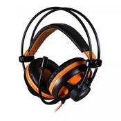 Headset Gamer Argos - Virtual Surround 7.1 E Multiplataforma - Oexgame Preto Com Laranja