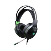 Headset Gamer Hoopson Led F-101-VD Preto e Verde