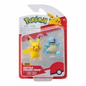 Pokémon Mini Figuras de Batalha - Pikachu + Squitle - Sunny