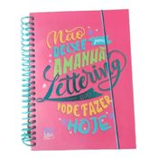 Caderno Agenda Escolar Lettering Universitario Colegial Dac