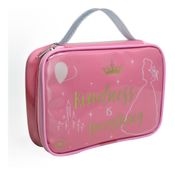 Estojo Bolsa Escolar Grande Princesas Disney Pvc Cristal Dac