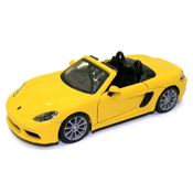 Miniatura Carro Porsche 718 Boxster 1/32 Amerelo Burago 43049