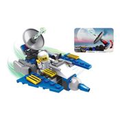 Blocos de Montar - Aventura Espacial - Caça De Reconhecimento - 54 Peças - Polibrinq