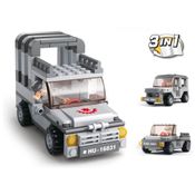 Blocos de Montar Air Sea Land Forces 3 Em 1 Jeep M38-B0537A