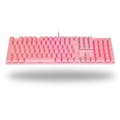 Teclado Gamer Mecânico Orion Essential Rosa Switch blue Dazz