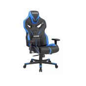 Cadeira Gamer Giratória Couro Sintético Preto/Azul Mymax - MX8