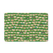 Tapete de Tecido Licenciado CHAVES - Emojis Verde