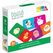 Brinquedo Educativo Dominó Animais Fazenda - Babebi 6017