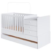 Berço Mini Cama Multifuncional Cama Auxiliar Bb690 Branco Comm Branco