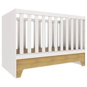 Berço Americano Mini Cama Malu Branco Acetinado Bétula - Carolina