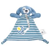 Naninha com Prendedor de Chupeta Azul / Cachorro - Pimpolho
