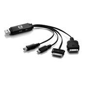 Carregador Multifuncional Galaxy Mini USB C3Tech USB+Dados Preto - UC-14