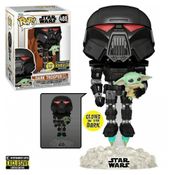 Funko Pop The Mandalorian 488 Dark Trooper w/ Grogu Gitd