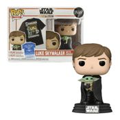 Funko Pop The Mandalorian 482 Luke w/ Grogu + Camiseta GG