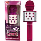 Microfone sem fio Star Voice Pink ZP00975 - Zoop Toys